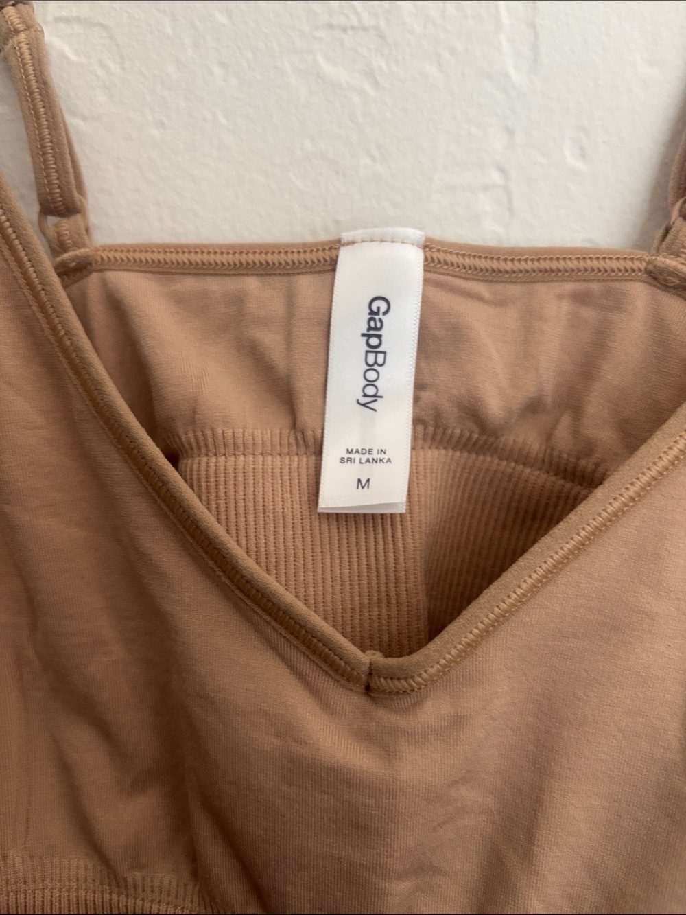 Tan Ribbed Seamless Bralette - Picture 2 of 3